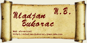 Mlađan Bukorac vizit kartica
